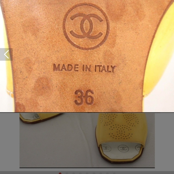 Pre-Owned High Heel Slip on Sandals White/Yellow - Picture 2 of 9